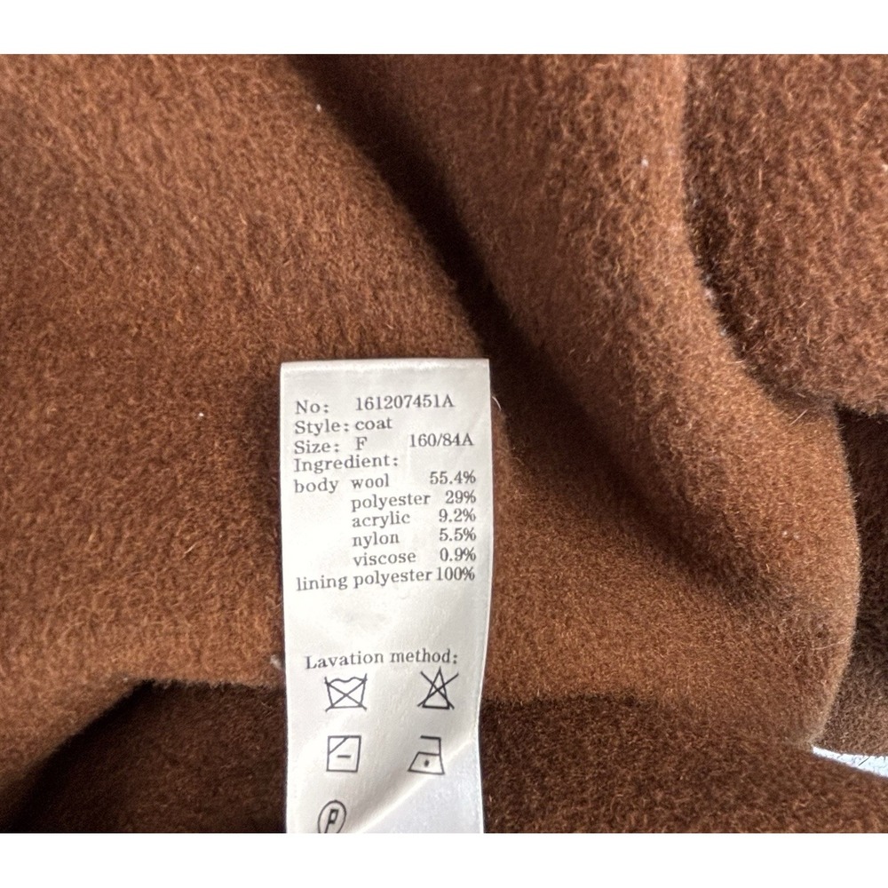 Brown Wool Designer Jacket - Picture 4 of 9